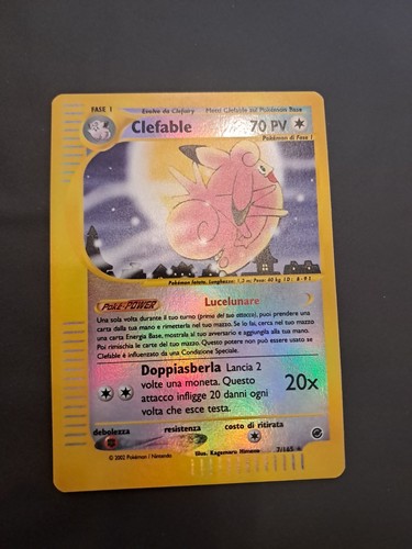 Pokemon card clefable 7 - -, 7/165