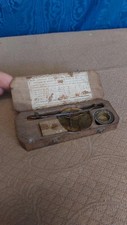 Antico Bilancino Bilancia Per Oro E Monete 1700-1750 Cofanetto In Legno 