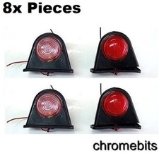 8x Lato Gomma Luce Luci di Ingombro 12/24v Omologato Per Rimorchio Camion