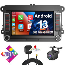 Per VW GOLF MK5 MK6 7" Apple Carplay autoradio stereo Android 13 GPS 64G + fotocamera