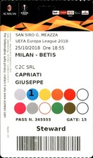 Biglietto stadio UEFA Europa