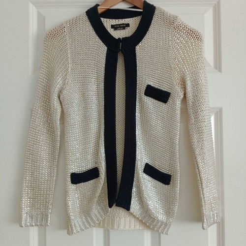 Cardigan nero oro argento - nero,