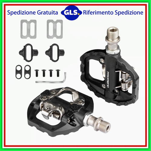 Pedali bici mtb doppia - pedali,