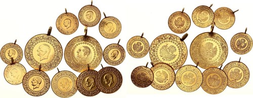 Turchia monete oro - 12,