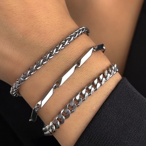 Bracciale catena maglie in - bracciale, a