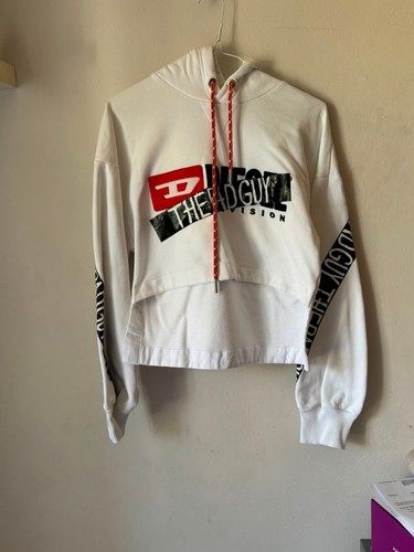 Felpa diesel bianca con - diesel,