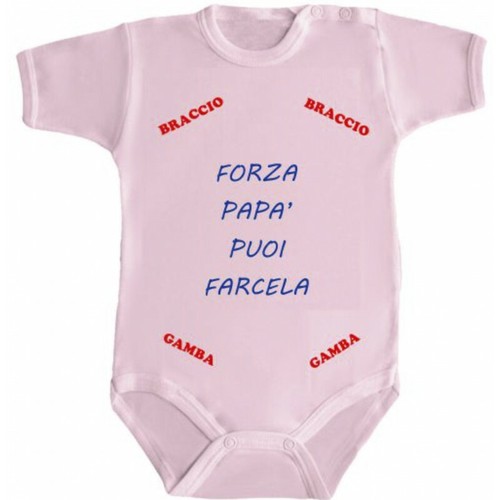 Body neonato bimbo bimba forza - body,