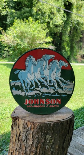 Insegna porcellana johnson - insegna,