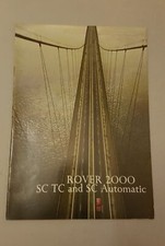 Rover 2000 TC SC 1973 depliant epoca originale brochure