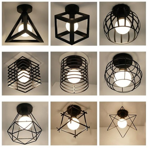 Plafoniere led e27 ferro - plafoniere,
