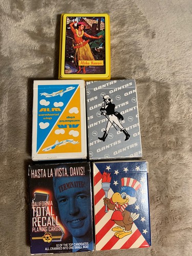 Lot decks vintage playing - decks,