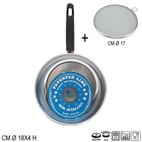 Padella acciaio inox diam - in,