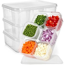 4 Pack Salad Bar Container for