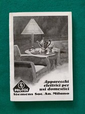 CATALOGO 1928 ELETTRODOMESTICI PROTOS SIEMENS