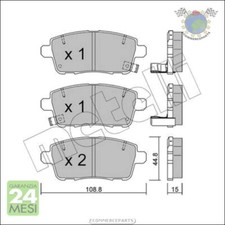 Kit Pastiglie freno Metelli