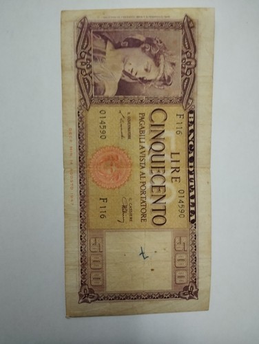Banconota 500 lire - banconota,