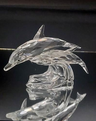 Swarovski lead dolphins - me,