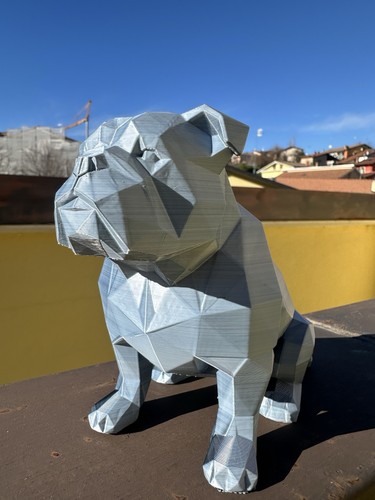 Bulldog inglese low poly 3d - ,