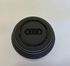 Airbag Volante Sterzo Audi A3 8V - Q3 8U Rotondo In Pelle Con Loghi Nero Lucido