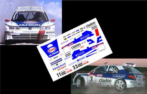 Decals peugeot 306 maxi - 1/43,