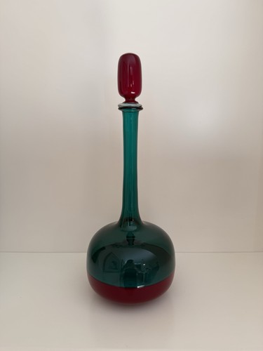 Bottiglia vetro murano - vetro, di