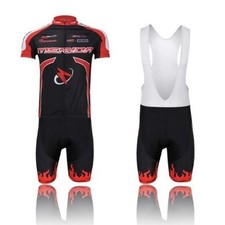 Merida Abbigliamento Squadra Ciclismo Uomo Maglia Ciclismo e Pantaloncini Imbottiti (Bib) Set S-5XL