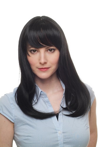 Parrucca donna nero - parrucca, lungo