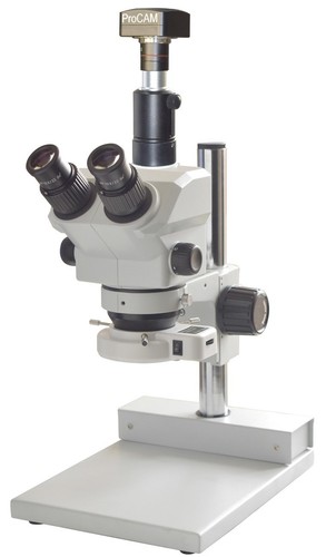 Microscopio trinoculare stereo