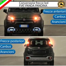 CONVERSIONE FRECCE LED FIAT PANDA PANDINA ANTERIORE + POSTERIORE ARANCIONE