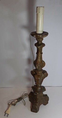Antico candelabro legno - candelabro,