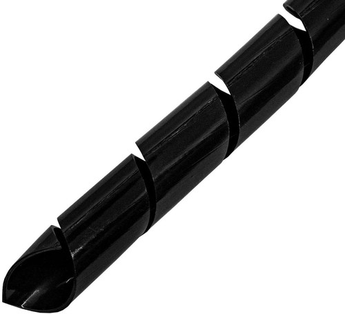 Guaina per cavi spirale nero - guaina,