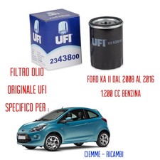 FILTRO OLIO TAGLIANDO FORD KA