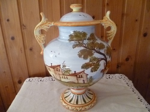 Anfora vaso ceramica castelli - ceramica,