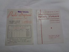 PAOLO SOPRANI CASTELFIDARDO DEPLIANT FISARMONICHE PUBBLICITARI EPOCA