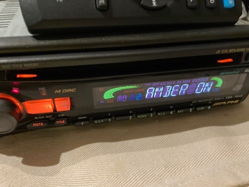 Alpine car audio amber - audio, am/fm