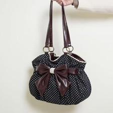 Borsa tote chic a pois vintage