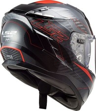 CASCO LS2 MOTO FF327 CHALLENGER GLOSS H-V RED CARBONIO