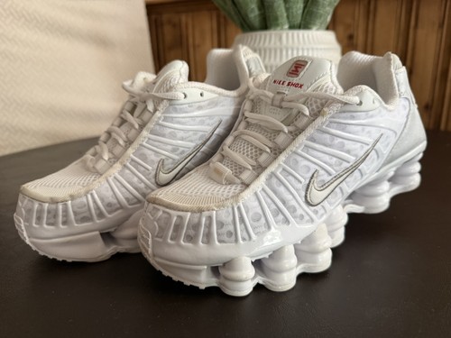 Nike shox bianco argento - tl,