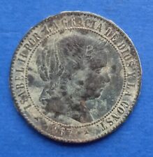 gr. 6,2   ZECCA RARA SPAGNA 2 1/2 CENTIMOS DE ESCUDO 1867