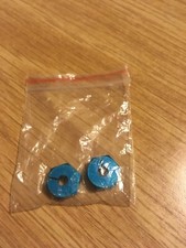 Adapter Hexagon Wheels Aluminum 12 mm x 5 mm Blu 2 pcs For Tamiya DF-03 RC