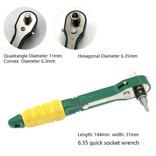 Chiave cricchetto mini testa - a,