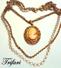 COLLANA-CAMMEO TRIFARI 4catene