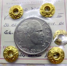 REGNO D' ITALIA V.E.III. 20 CENTESIMI IMPERO 1936 XIV SPL+ PERIZIATA