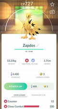 Shiny Galarian Zapdos Galar - P T C 0r TRADE 20k Stardust - Leggi descrizione