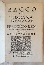 FRANCESCO REDI BACCO IN