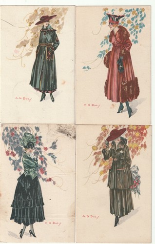 Lotto cartoline moda donne - lotto,