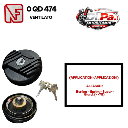 Tappo serbatoio carburante - tappo,