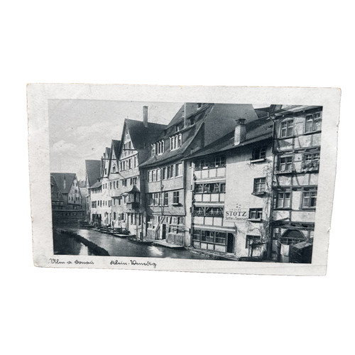Cartolina postale ulm danubio - cartolina,