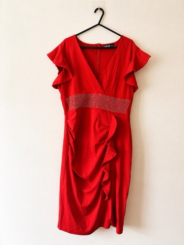 Abito cocktail rosso - abito, chicme