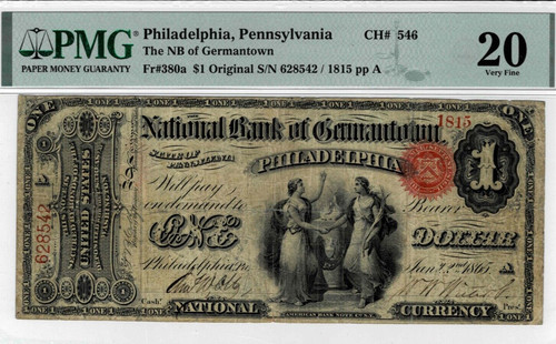 1865 charter originale - 1865-$1,